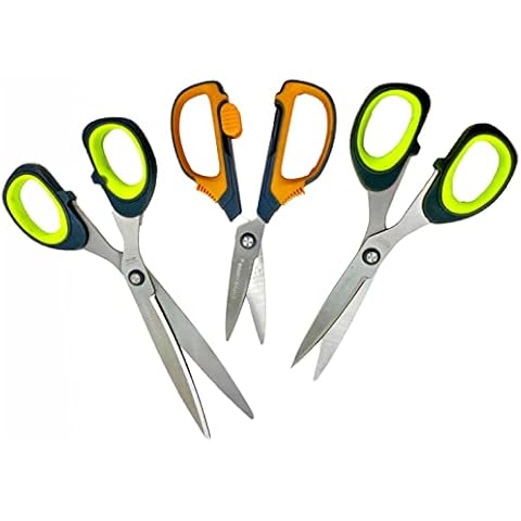 Minis Kreativ Handarbeits-u. Bastelscheren Set 3- er Set, 2X Titan, 1x Sicherheits Schere, hochwerig, Schulscheren Cover