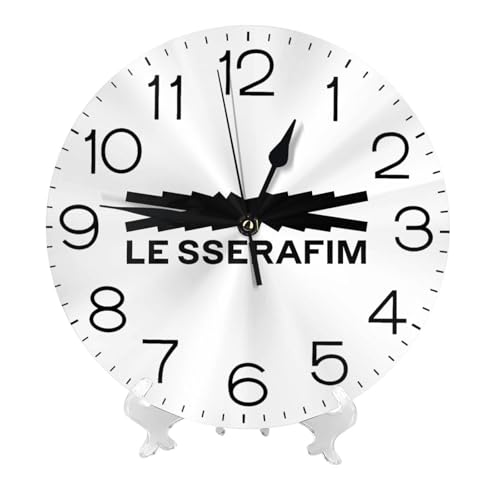 LE SSERAFIM ル・セラフィム (2) アニメ 掛け時計 おしゃれ 北欧 壁掛け時計 静音 自宅 寝室 部屋飾り 贈り物 インテリア 大数字 直径25cm 非電波 かわいい プレゼント