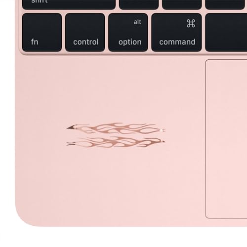 Image of Flame Long Stripe Racing Car 4 (Rose Gold) (Set Of 2) Premium Waterproof Vinyl Decal Stickers For Laptop Phone Accessory Helmet Car Window Bumper Mug Tuber Cup Door Wall Decoration