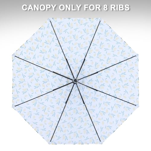 Image of MASTERCANOPY Patio Umbrella 10 ft Replacement Canopy for 8 Ribs-Yellow Lemon Canopy Only