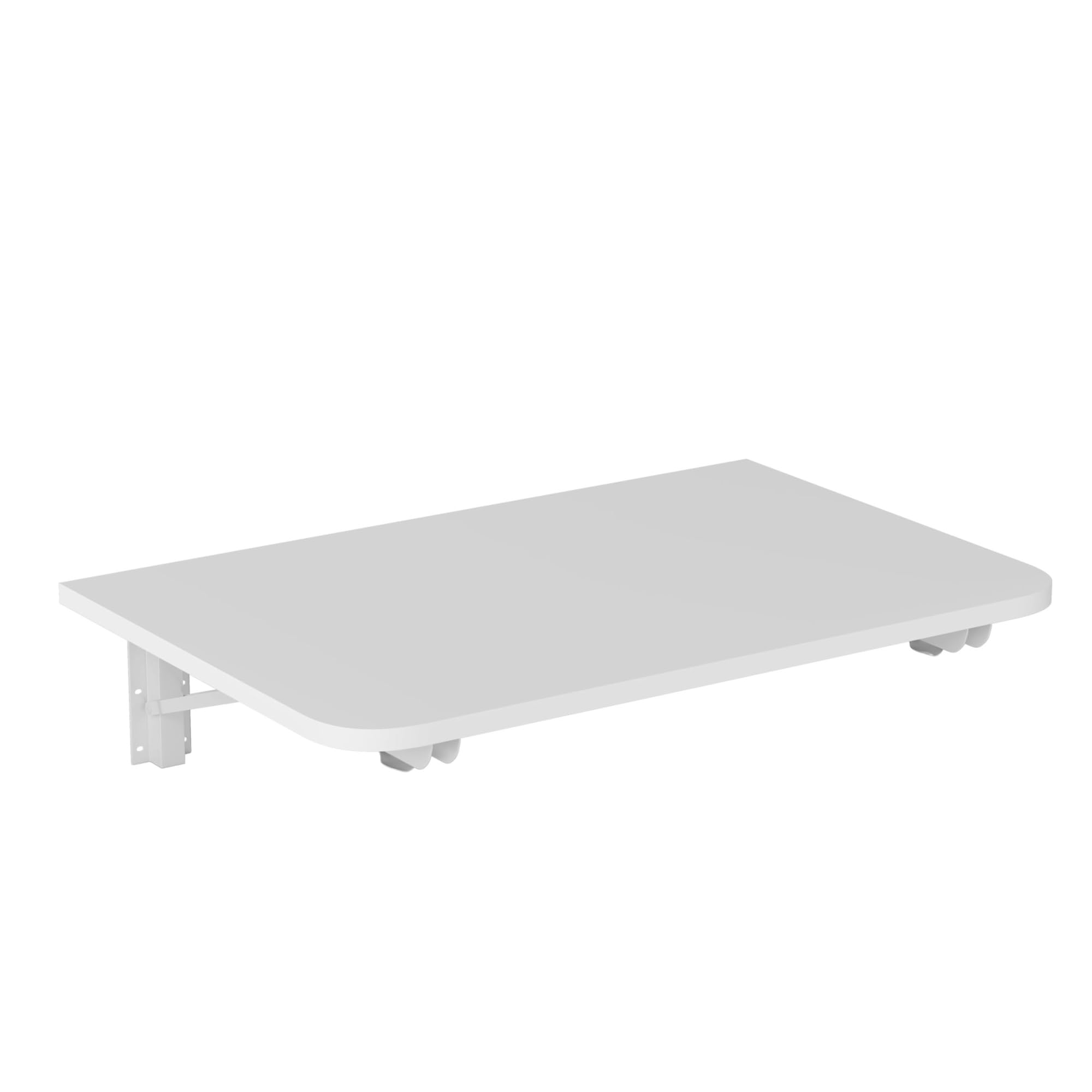 GJZQDKX Wall-Mounted Foldable Table, Versatile Folding Workbench for Home & Office, Space-Saving Hanging Desk for Kitchen, Dining, Laundry Room, White (80x40cm)