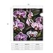 Purple Orchids Print Magnetic Mailbox Cover,Durable Stylish Standard Mailbox Covers Easy to Install for All Seasons