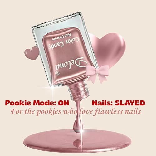 Image of Delona Nail Paint Combo Pack of 4 for Indian Skin Tones I Quick Drying Nail Polish, Glossy Nude Nail Kit I Highly Pigmented & Long Lasting Enamel I Chip Resistance 10ml Each - Gift Set for Women