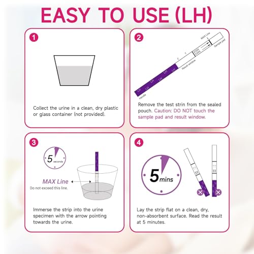 Image of Ovulation and Pregnancy Test Strips, Amazewell Easy at Home Ovulation Strips for Women, Accurate Early Detection, 40 Ovulation Test Strips with 10 hCG Pregnancy Strips