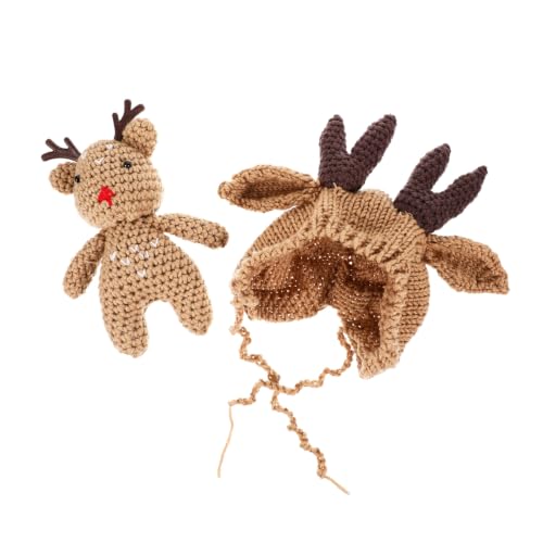 Gorro de lana para niño con astas tierno recuerdo de su infancia