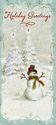 DESIGNERGREETINGS Holiday Greetings Snowman Package of 8 Christmas Gift Card/Money Holders