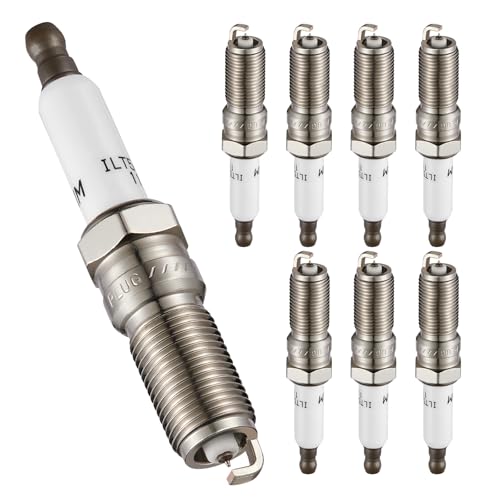 SYKRSS 41-114 Iridium Spark Plugs 8 Pack Compatible with Cadillac Escalade ESV Chevy Camaro Silverado 1500 Suburban Tahoe Corvette Sierra 1500 Yukon XL 5.3L 6.2L V8 Engine for ILTR5E11 12622441