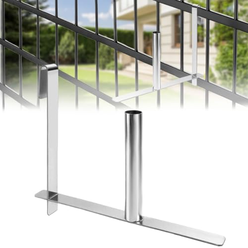 UVVRUR Abrollhilfe für Sichtschutzstreifen Edelstahl Montagehilfe für Zaun Sichtschutzstreifen Abrollhilfe für PVC Sichtschutzstreifen für Einzelstabmatten Schnelle Installation