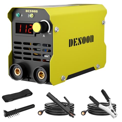DESOON Máquina De Solda MMA 120A Eletrodo Portatil 220V Arc Soldadora Função De Proteção Contra Superaquecimento Com Display Digital E Acessórios