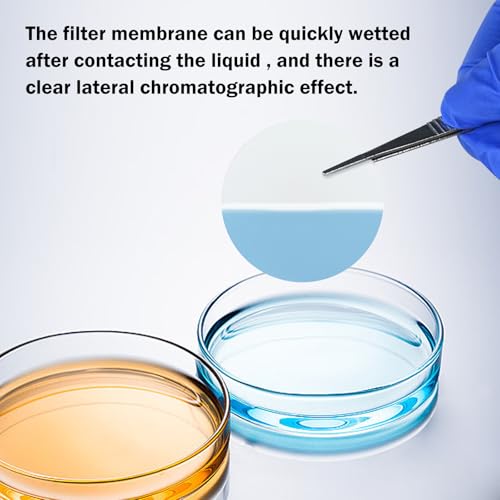 Image of 100Pcs /Pack MCE Membrane Filters, Round Mixed Cellulose Esters Lab Filter Paper, Hydrophilic Filter Paper 0.45m Pore Size, 50mm Diameter,Non Sterile