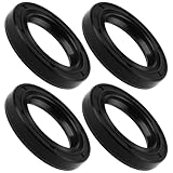 EMSea Simmerring Wellendichtring, NBR, Doppellippen-Öldichtung mit Feder, 27 x 41 x 7 mm, 4 Stück