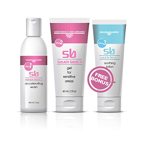 South Beach Instant Results Skin Lightening Kit - Extra Strength Salon Quality Skin Whitening for Anal, Vaginal, Bikini, Breasts. Includes Pre-wash and Soothing Lotion for Fast and Strong Results