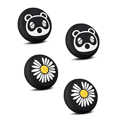 KINGEAR Cute Thumb Grips for Nintendo Switch, Switch Thumb Grips, Switch Joystick Caps for Nintendo Switch Lite/OLED, Switch Accessories for Nintendo Switch Controller