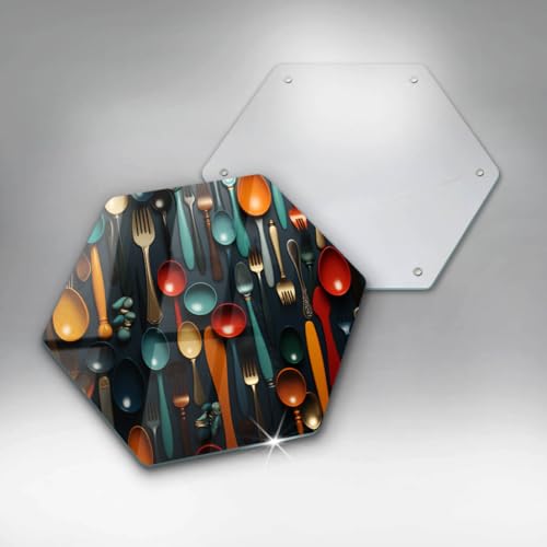 Planche à découper multifonctionnelle Wallfluent pour cuisson et service - 6