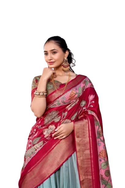 pwomwe Women’s Designer Lehenga Choli Set with Unstitched Blouse Piece and Stitched Flared Lehenga Traditional Ethnic Wear-picture-23