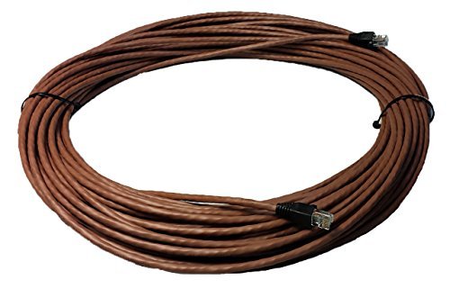 Riteav - 25 Ft Cat6 Brown Ethernet Network Rj45 Patch Cord (Pure Copper) (Connectors And Boots Installed) #TOP7
