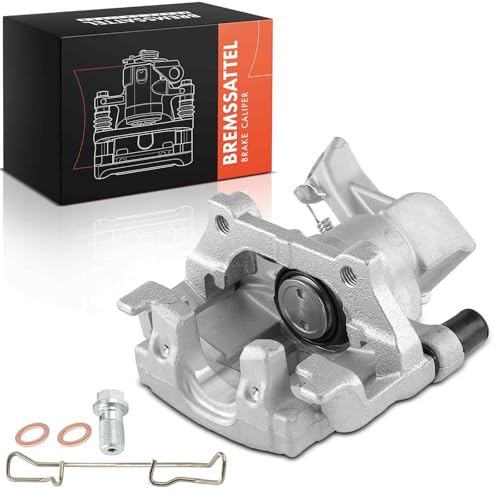 Frankberg Brake Caliper Disc Brake Rear Right Cast Aluminium with Bracket (hole spacing 90mm) Compatible with Vectra C Vectra C CC 9-3 9-3 Cabriolet 9-3X Replace# 93172185