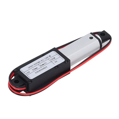 Elektrischer Mikro-Linearantrieb, 12V DC, 20mm Hub, 150N Schubkraft, 4mm/s, Aluminium Teleskopstange, IPX4, für Industrie und Automation