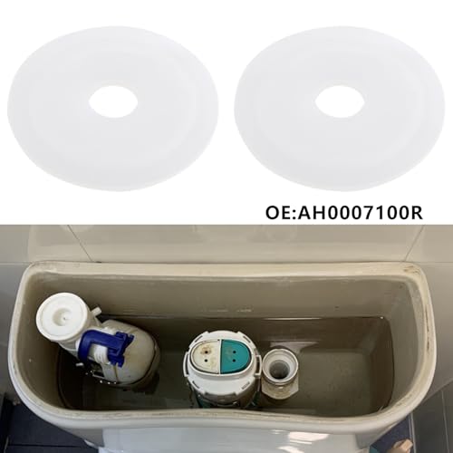 Be In Your Mind 5 Stück weiße Silikondichtungen Basis WC-Ablaufventil transparente Unterlegscheiben OE AH0007100R kompatibel mit Roca Doppelauspuffventile 68 x 16 mm