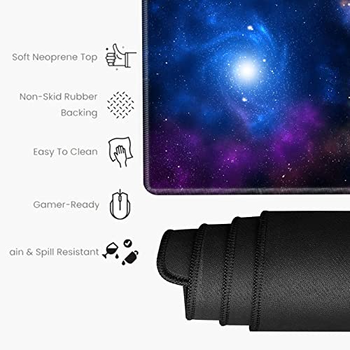 Image of Galaxy Desk Mat 36x24 Mouse Pad Gaming Mousepad Large Giant Desk Pad XXXL Mouse Mat Huge Oversized Computer Mat for Wireless Mouse Home Work Office