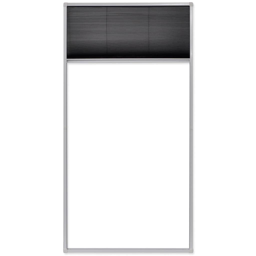 Plisse Insektenschutz-Fenster 80x160 cm, feines Netzgewebe Insektenschutz mit Alurahmen, Insektenschutzfenster für Dachfenster, hält Fliegen und Mücken fern, einfache Montage