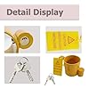 Gihdfer 5th Wheel King Pin Lock with Anti Theft Warning Tag Heavy Duty Steel,Anti Theft Security Lock Device for RVs/Semi/Trailers/Containers/Campers #2