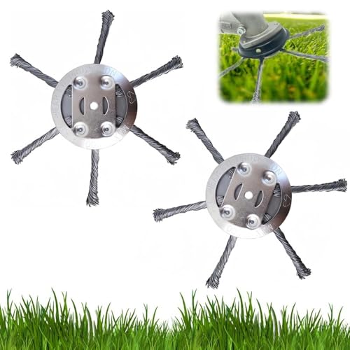Anyingkai 2 Stücke Unkrautbürste Freischneider,5mm Bohrung Rasentrimmer Kopf aus Stahldraht,Wildkrautbürste für Motorsense,Unkrautbürste für Rasentrimmer,Profi Unkrautbürste für Freischneider Anyingkai 2 Stücke Unkrautbürste Freischneider,5mm Bohrung Rasentrimmer Kopf aus Stahldraht,Wildkrautbürste für Motorsense,Unkrautbürste für Rasentrimmer,Profi Unkrautbürste für Freischneider
