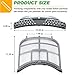 Dryer Lint Filter Assembly Fit for LG Kenmore DLEX8100V DLEX8980V DLEX9000V DLEX5000K DLEX8000V DLEX8000W DLEX5000W DLEX9000W DLGX5001V DLGX5006K DLGX5001W DLGX8001W DLGX8001V ADQ73373201 by Techecook