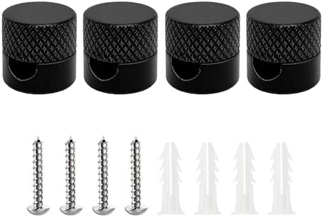 ZOHAR Porzellanisolatoren - 12 Stück Vintage Kabelhalter Schwarz Für Textilkabel