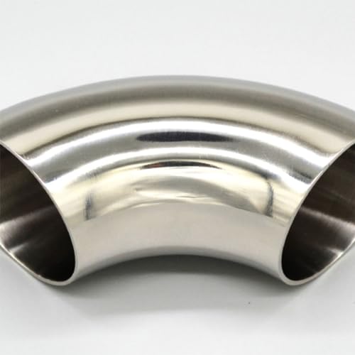 Coude inox 90 degrés 48mm en acier inoxydable durable pour plomberie - 4