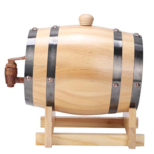 Weinfass Holzfass 1 5L Haushalt Natürliches Weinfass Log Farbe Weinfass Holz (1 5L Natürlich)