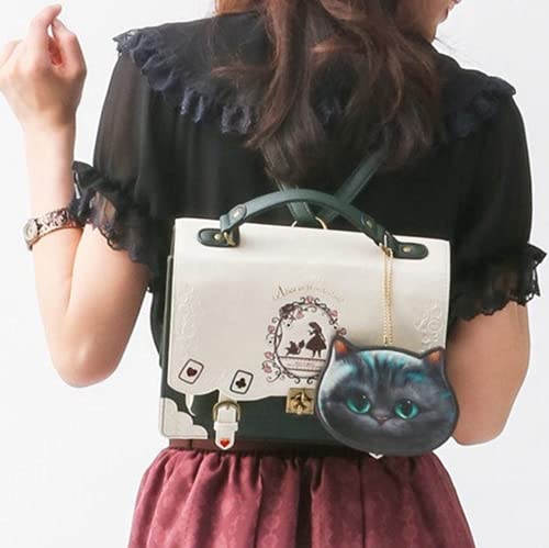 Acessório Mega Store compatível com Mochila Bolsa Feminina Alice No País Das Maravilhas Couro Sintét