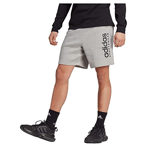 Short Adidas IC9796 Homme Taille M Évite les Irritations Gris Molleton