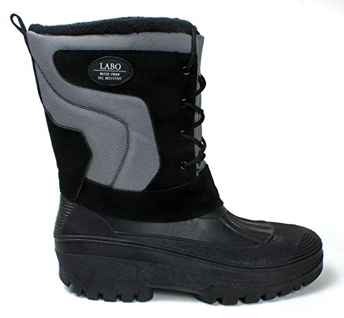 Image of Men's Winter Snow Boots Shoes Waterproof Insulated Lace UP (D,M)