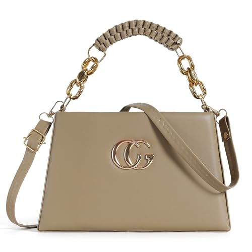 Image of Elegant PU Leather Handbag for Women - Premium Shoulder & Sling Bag with Golden Handle and Logo | Stylish Party, Office & Casual Use Purse