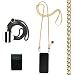 Produktbild Jalouza Handykette-Set kompatibel mit Apple iPhone 6 Plus / 6S Plus / 7 Plus / 8 Plus, Kartenfach mit RFID Schutz + Kette mit Handy Hülle zum Umhängen + Schwarze Kordel als Ersatz-Band