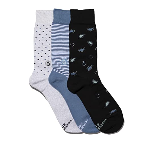 Image of Conscious Step Women's Fair Trade Organic Cotton Crew Socks | 3 Pack | Every Pair Helps Support our Humanitarian Partners
