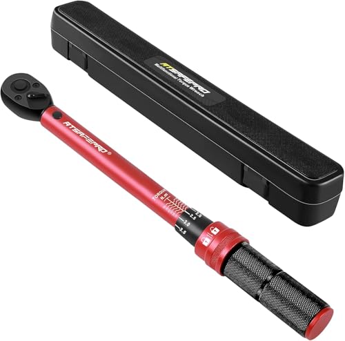 ATsafepro Llave Dinamométrica 3/8'', Llave Dinamométrica coche 5-60 Nm, Chave Dinamométrica para Bicicleta, Moto y Coche Mantenimiento del Vehículo,Precisión ±3% con 72 Dientes