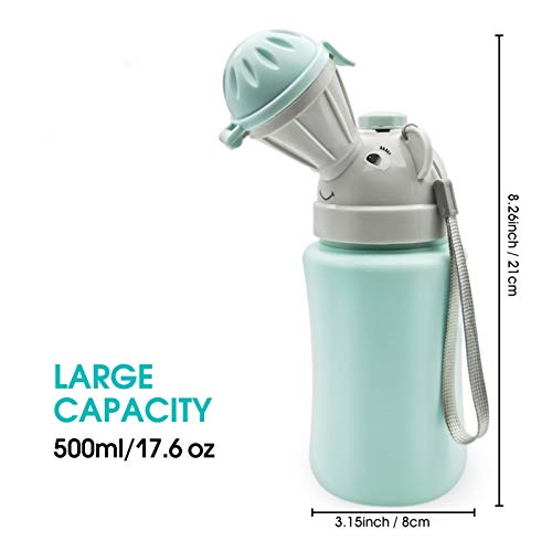 Travel Potty, Portable Elephant Leakproof Urinal Emergency Toilet Pee Bottle Cup Jar for Toddlers Kids Baby Boys and… - Image 3
