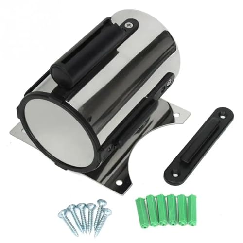Barrière de ruban rétractable murale noire en acier inoxydable 3m