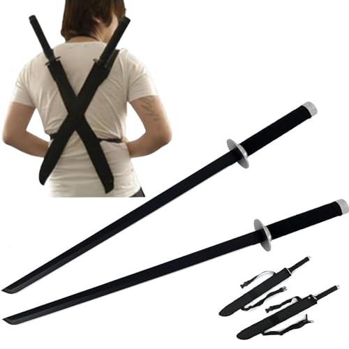 Snake Eye Tactical Dual Twin Ninja Sword with Dual Shoulder Sheath NOT A Toy