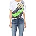 CISNO Small Pet Dog Cat Kitty Carry Carrier Outdoor Travel Oxford Single Shoulder Bag Sling (S, Green)