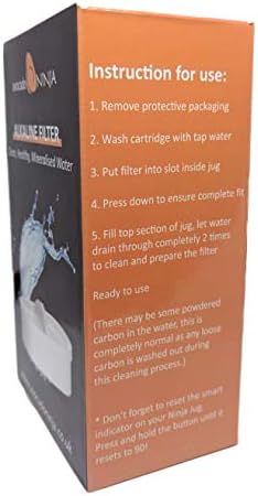 Replacement Filter for Avocado Ninja Extreme Water Filter Jug - Long Lasting - Fast Flow - Pure Alkaline Water