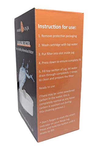 Replacement Filter for Avocado Ninja Extreme Water Filter Jug - Long Lasting - Fast Flow - Pure Alkaline Water