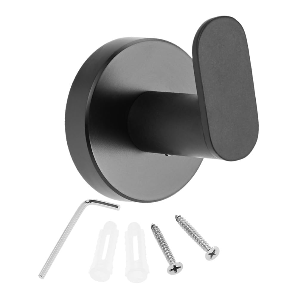 Vvw&Liu Black Bath Coat Hook Stainless Steel Wall Mounted Towel Clothes Robe Hook For Bathroom Kitchen Office Polished Chrome/Brushed Nicke