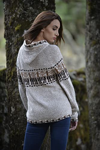 Image of Gamboa Alpaca Cardigan Sweater Women Winter Autumn Sweaters Lightweight