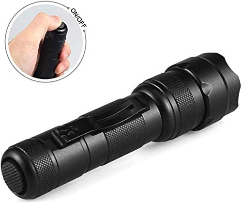 Ultrafire Red Light LED Tactical Torch 630nm Zoomable Mini Hunting Flashlight, Single Mode Super Power Red Predator Light for Night Vision, 502R