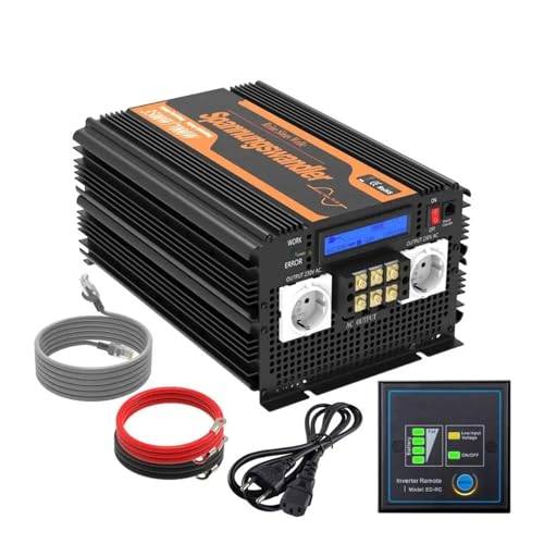 Convertidor Inversor De Onda Sinusoidal Pura, Inversor UPS, Cargador De 3500 W, CC 12 V, CA 220 V, 230 V, Convertidor De Energía Fuera De La Red. Inversor