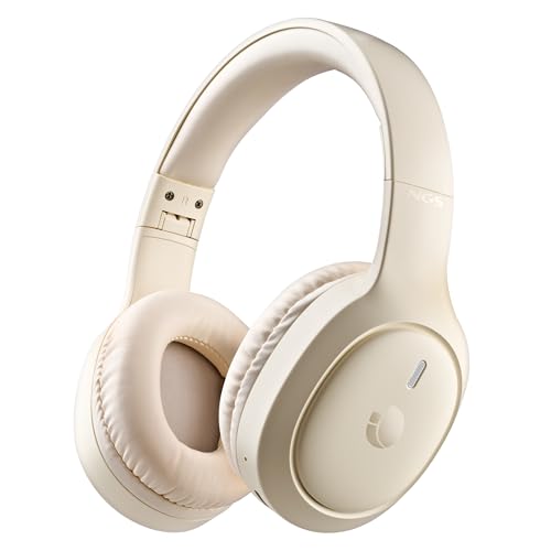 NGS Artica Tempest Beige – Auriculares TWS Bluetooth Intrauditivos, 28 h Autonomia, Control Tactil, Microfono ENC, Base de Carga USB-C, IPX5, Color Beige