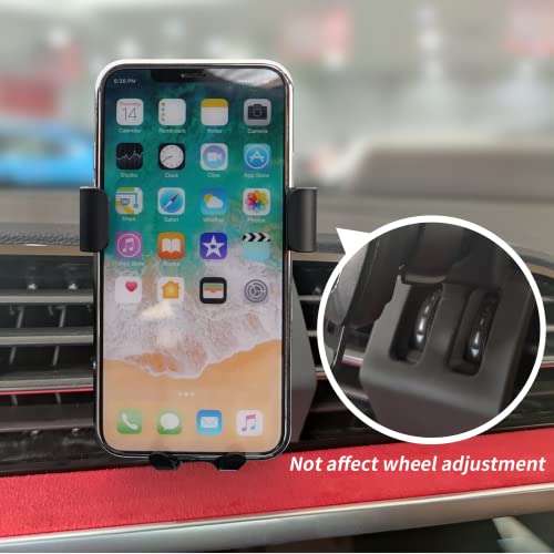 KUCOK Car Phone Holder Mount Custom Fit for Audi Q3 2019 2020 2021 2022 2023 2024,Mini Size Air Vent Car Phone Stand Gravity Lock,One-handed Operation Cell Phone Cradle for 4-6.7 Inch Phone
